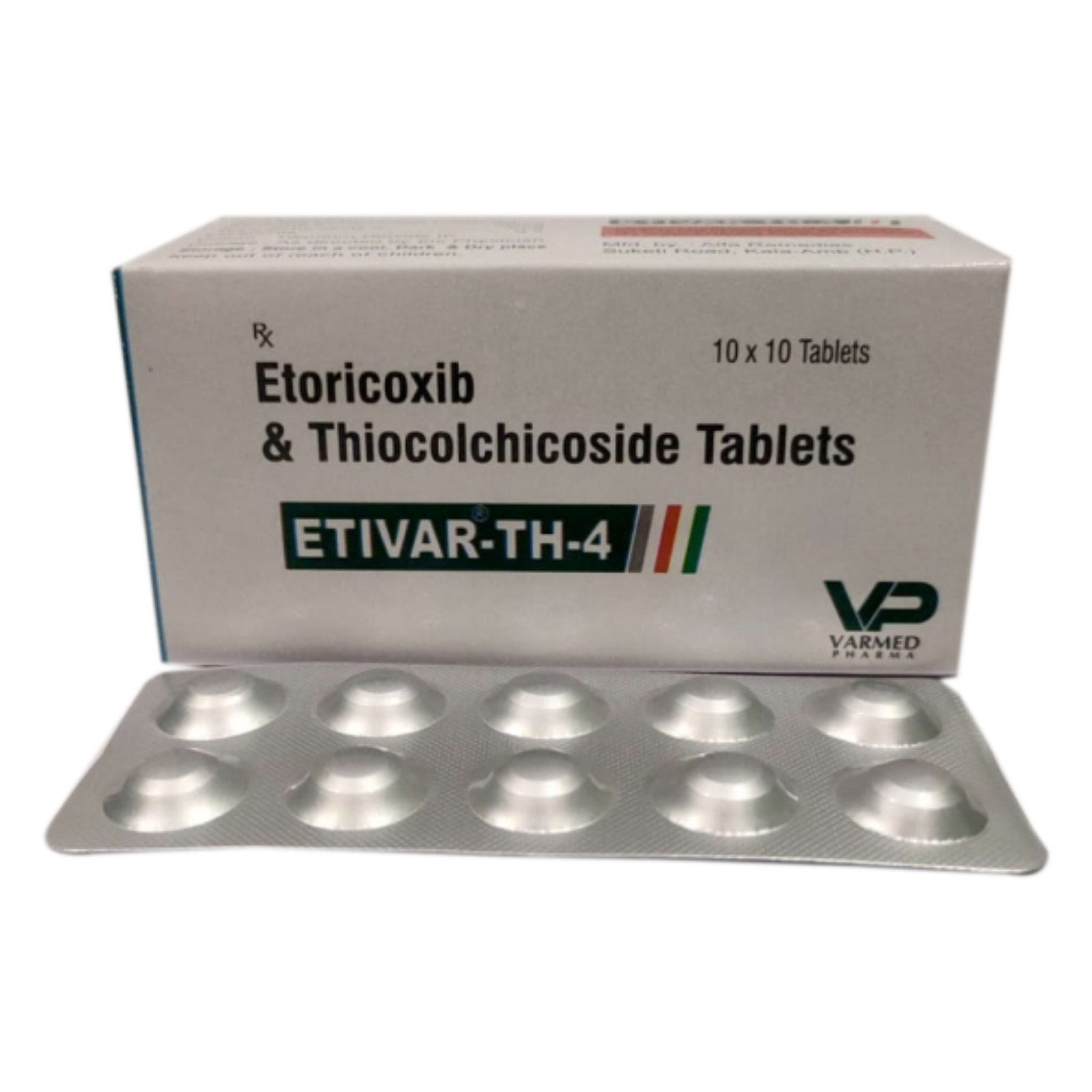 ETIVAR TH 4 Etoricoxib 60 Mg And Thiocolchicoside 4mg VARMED PHARMA 