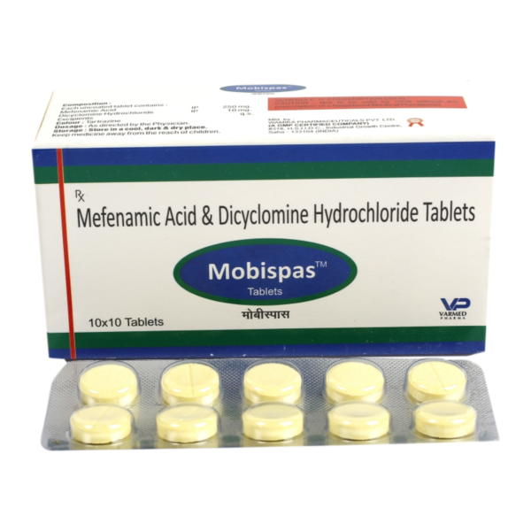 MOBISPAS: Dual Action Pain Relief with Mefenamic Acid and Dicyclomine